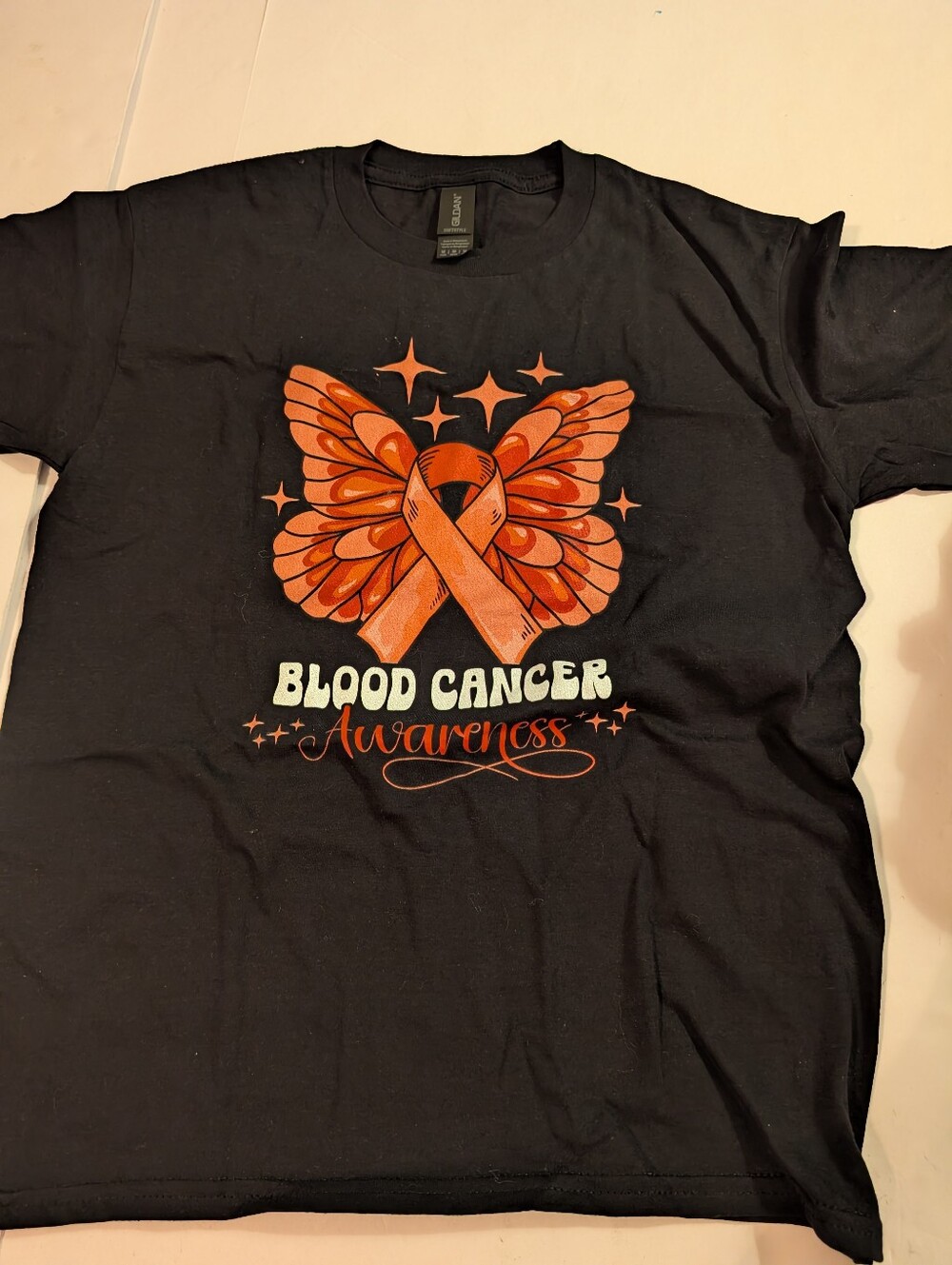 Blood Cancer Awareness Orange Ribbon Tee Medium